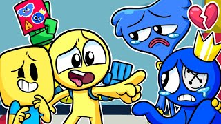 What REALLY Happends with BLUE amp HUGGY WUGGY Rainbow Friends Vs Poppy Playtime Animation [upl. by Verine]