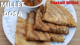 అండు కొర్రలతో దోశ పిండి తయారీ విధానం Browntop millet dosa batter [upl. by Eveneg]