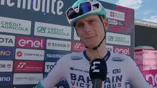 Matej Mohorič  Interview at the start  Gran Piemonte 2024 [upl. by Camey]