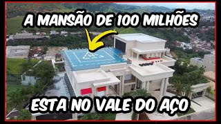 MAIOR MANSÃO E  CARA do BRASIL ESTA em IPATINGA  MG DRONE FILMA A 5ª MANSÃO MAIS CARA 🚁🏦 [upl. by Hazeghi]