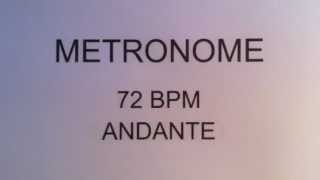 METRONOME 72 BPM ANDANTE [upl. by Shaylah]