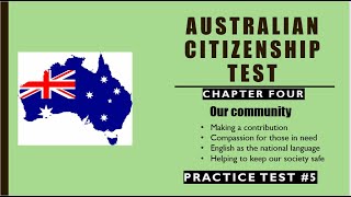 Australia citizenship test  Chapter 4 practice test 5  Values  questions and answers 2023 [upl. by Inkster]