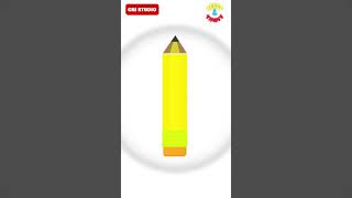 Learn Colors With Pencil  Colour names  Toddlers Preschool Learning Videos  Color Video for Kids [upl. by Rehtse912]