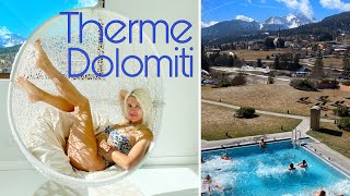 Доломитовые Альпы ИТАЛИЯ  Italy Therme Dolomiti Moena Ski Resort Val di Fassa [upl. by Jariv]