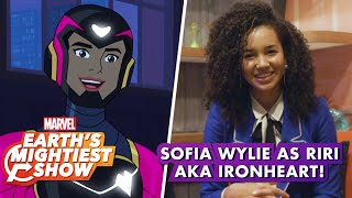 Sofia Wylie on Becoming Ironheart in Marvel Rising Heart of Iron  Earth’s Mightiest Show Bonus [upl. by Melton]