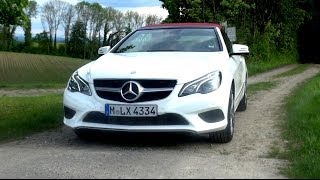 2014 Mercedes E 200 Cabriolet Facelift with 184 HP Test Drive [upl. by Inaffets]