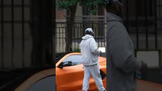 Who Her Mans  prank golddigger golddiggerprank car lamborghini supercar shorts fyp [upl. by Neillij]