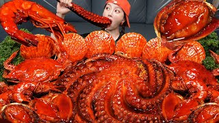 문어 🐙 해산물 가득 FLEX 해물찜 먹방 레시피 Octopus Seafood Boil Crab Abalone Scallops Recipe Mukbang ASMR Ssoyoung [upl. by Vina]