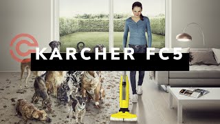 Dogs vs NEW Karcher FC5 Hard Floor Cleaner TV Advert [upl. by Baily]