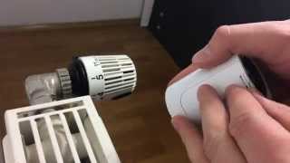 Assembly and installation of the Danfoss Heating thermostat [upl. by Aderf]