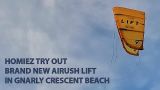 Loren Brings Brand New Airush Lift To Crescent Beach [upl. by Knowlton188]