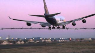 ATLAS AIR landing at Yokota Air Base [upl. by Eatnad430]