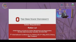 ICV7  Dr Rattan Lal on carbon sequestration [upl. by Eineg670]