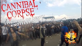 Cannibal Corpse Knotfest 2017  Epic wall of death [upl. by Nemracledairam591]