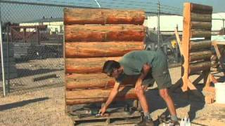 Log Restoration Part II Wood Fuzz and Blending Stain [upl. by Rosalie]