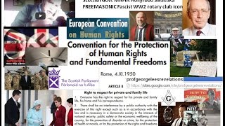 Scottish Govt MAFIA Hollyrood Swastika FREEMASONIC Fascist WW2 rotary club icon [upl. by Kort702]