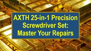 AXTH 25in1 Precision Screwdriver Set Master Your Repairs [upl. by Tavish]