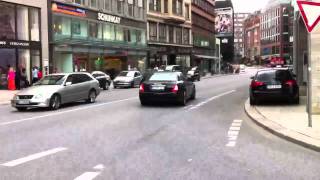 LOUD Maserati Quattroporte Sport GTS take off in Hamburg [upl. by Albarran710]