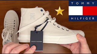 Tommy Hilfiger HighTop Sneakers 👟 Linen amp Cotton [upl. by Eward]