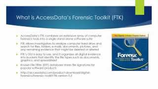 Module 8 AccessDatas Forensic Toolkit [upl. by Aikahs]