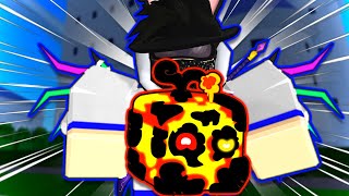 I GOT PERMANENT MAGMA FRUIT Roblox Blox Fruits [upl. by Enelehs]