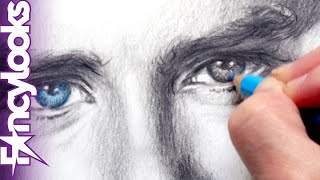 Experimento Pintar ojos azules en retrato gris [upl. by Cornell743]