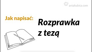 Rozprawka z tezą [upl. by Kcinomod]