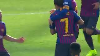 Lionel Messi Volley Goal vs Sevilla ● Hattrick [upl. by Nicki]