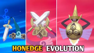 How To Evolve Honedge Into Doublade And Aegislash In Pokemon Sword amp Shield  Galar Pokedex [upl. by Reffotsirhc731]