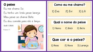 Textos Curtos para Aprender a Ler  Interpretação de Texto para 1° e 2° Anos  Leitura Anos Iniciais [upl. by Avera874]