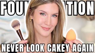 Foundation Secrets REVEALED Say Goodbye to Cakey Makeup [upl. by Tedman312]