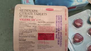 Sildenafil Citrate Tablets IP tablets ip 100mg how to Uses  Vigore 100 mg red tablet uses in hindi [upl. by Lemrahs]