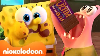 SpongeBob amp Patrick Try Their FIRST Chocolate Bar 🍫  Kamp Koral  Nickelodeon UK [upl. by Neirual]