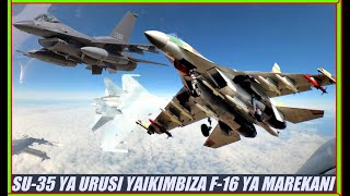 VIDEOTAZAMA NDEGE YA KIVITA YA SU35S YA URUSI IKIISHAMBULIA NA KUIKIMBIZA F16 YA MAREKANIALASKA [upl. by Daisey]