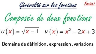 composée de deux fonctions partie 1 [upl. by Lattimer]