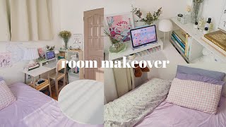 small room makeover ✨🧸 cozy pinterest inspired pastel aesthetic haul from shopee and mr diy [upl. by Gilliam]