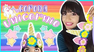 DIY ✂️ TUTORIAL COMO HACER CORONA DE UNICORNIO DE FOMI  GOMA EVA FÁCIL PASO A PASO ♛ [upl. by Hsaniva964]