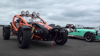 Ariel Atom 35 vs Ariel Nomad vs BAC Mono vs Caterham 620S  Top Gear [upl. by Wunder944]