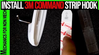 Install 3M Command Strip Hook [upl. by Ahsienak720]