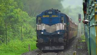 Goa to Mumbai Full Journey Mandovi Express  Konkan Railways Indian Railways [upl. by Anaeco]