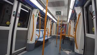 Spain Madrid  metro night ride from Villaverde Alto to Almendrales [upl. by Yrrad]