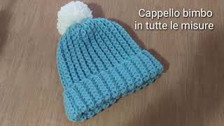 Cappello uncinetto facilissimo in tutte le taglie Cappello di lana [upl. by Remy]