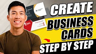 How to Create Professional Business Cards For Free 2024 StepbyStep [upl. by Salis]