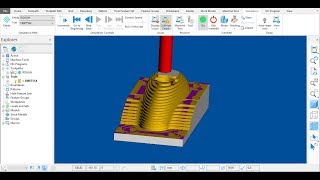 09 Creacion de programa NC con Autodesk Powermill CAD CAM [upl. by Reyaht]