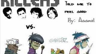 Gorillaz vs The Killers Somebody Told Me to Feel Good [upl. by Leahcar]