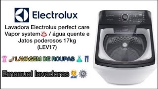 Lavadora  Máquina de cuidar Electrolux perfect care vapor system 17kg LEV17 “toalhas✨” [upl. by Brandon]