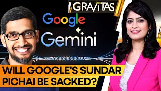 Gravitas  Googles Gemini AI fiasco triggers calls to sack Sundar Pichai  WION [upl. by Anaihs]