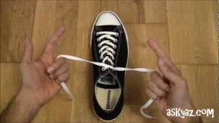 How to tie a Shoe Lace in 1 Second [upl. by Sension827]