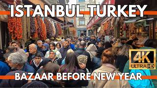 ISTANBUL TURKEY CITY CENTER EMINONU BAZAARSIRKECI 4K VIDEO ULTRA HD WALKING TOUR IN OLD CITY [upl. by Neva]