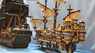 LEGO Pirates Sea Battle  Black Pearl vs Silent Mary [upl. by Acirahs]